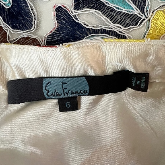 Anthropologie Eva Franco Meghan Floral Embroidered Midi Skirt Size 6 EUC - Picture 7 of 9